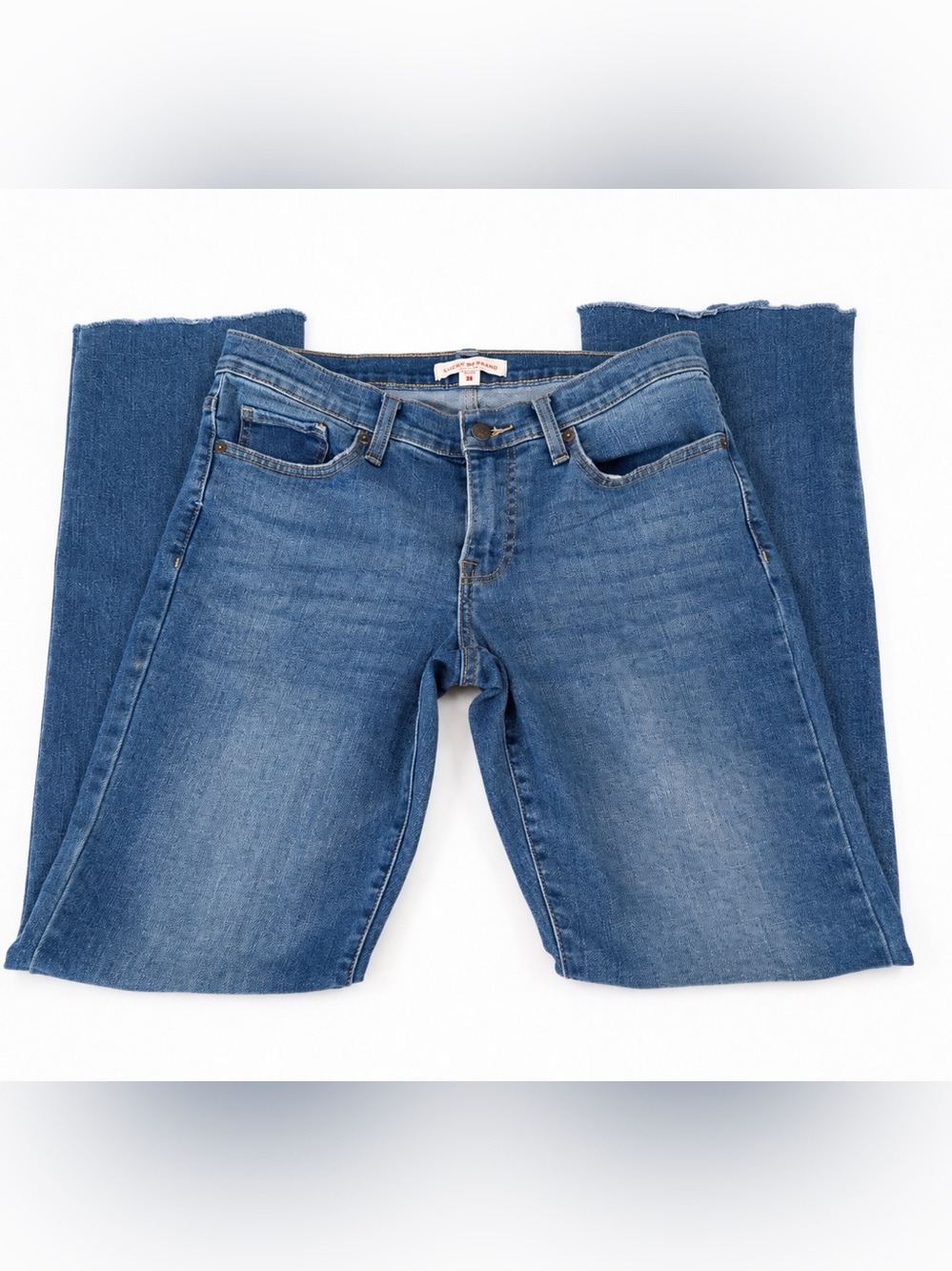 Lucky Brand Slim Straight Jeans Size 29 Medium Wash Stretch Denim Pants